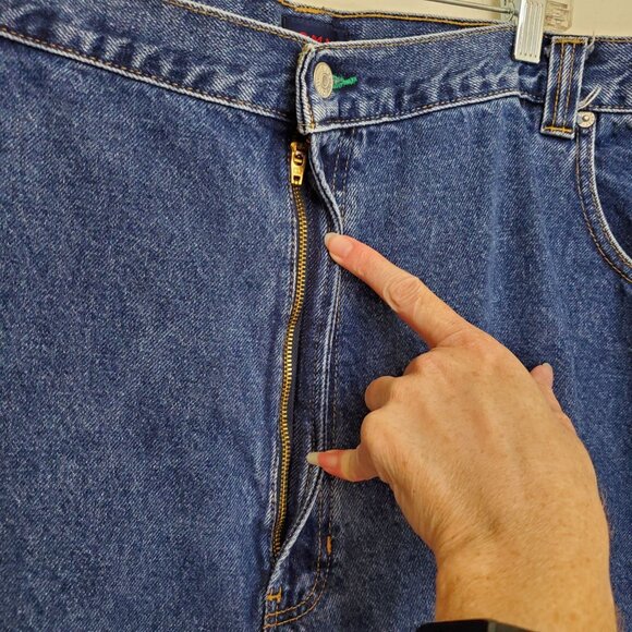 Tommy Hilfiger men's 90's Y2K relaxed fit jeans big and tall - Picture 4 of 11